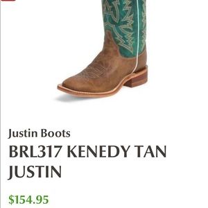 Women’s Justin boots. Size 8B  In good used condition